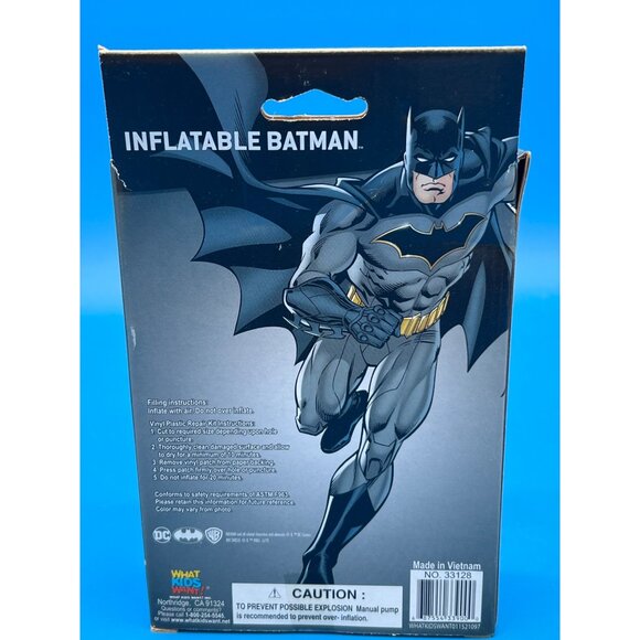 Batman Inflatable Figure 23" Tall with Repair Kit Collectible - Picture 2 of 3